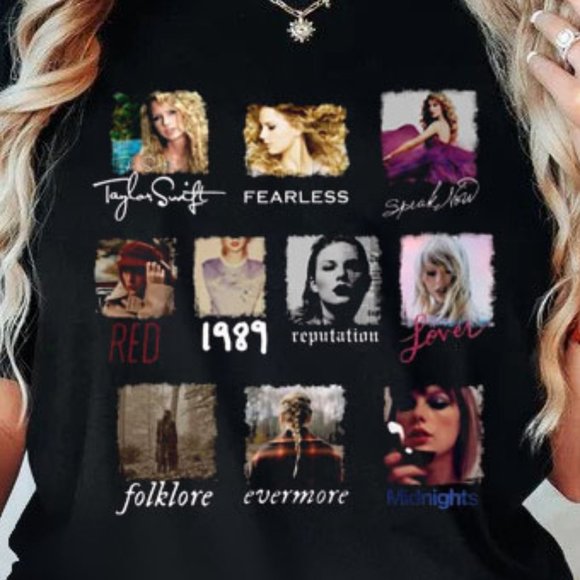 The Eras Tour Shirt, Taylor Album Shirt, Swiftie Merch, Taylor Concert - Picture 2 of 6